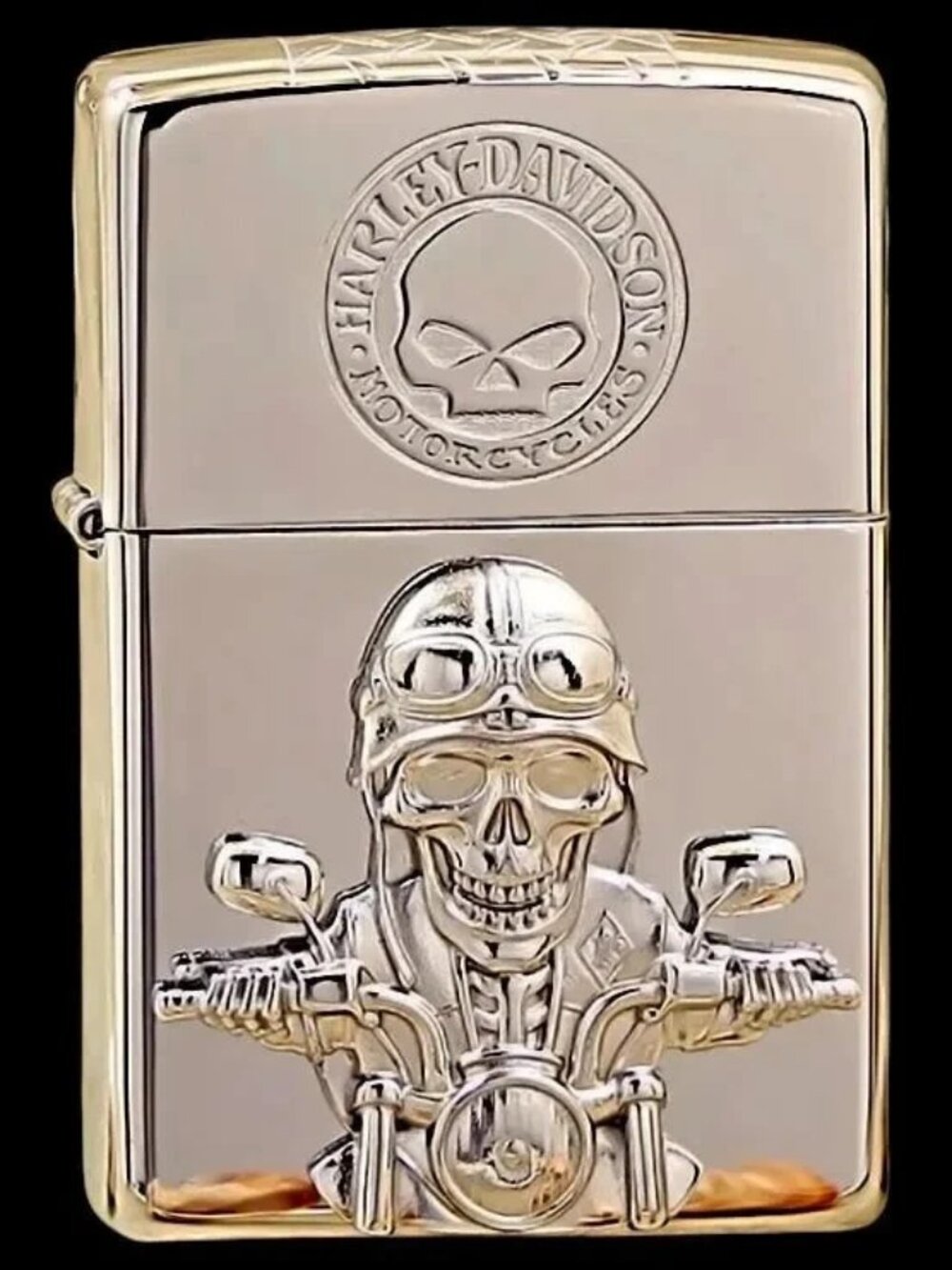 Harley Davidson Undead 3D Multi Sided Zippo Lighter